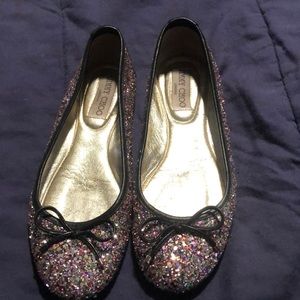 Gently worn Jimmy Choo sparkle ballerina flats
